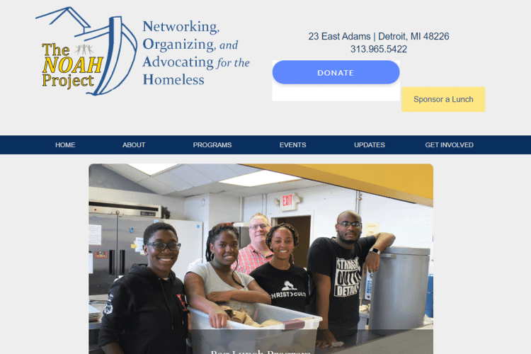 NOAH Project website page.